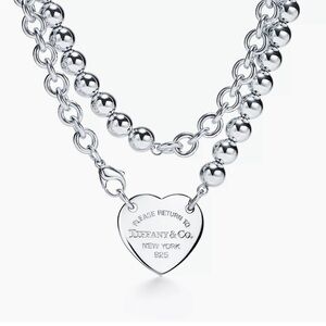 Tiffany & Co. Heart ❤️ Tag Wrap Necklace